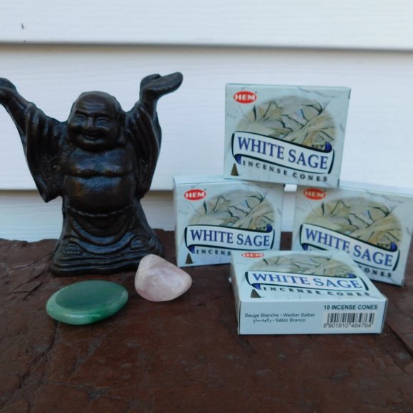Hem Other - Hem White Sage Incense Cones 4 Boxes NEW